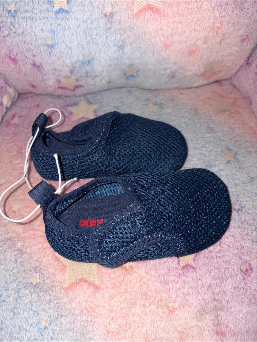 Old Navy Navy Blue Mesh Slip-On Baby Shoes